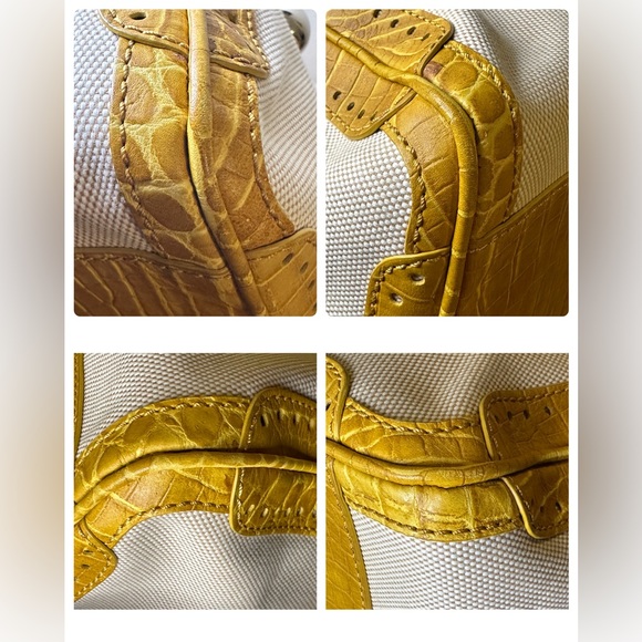 CELINE HANDBAG BEIGE CANVAS 🌟 AUTHENTIC 🌟 - Picture 13 of 13